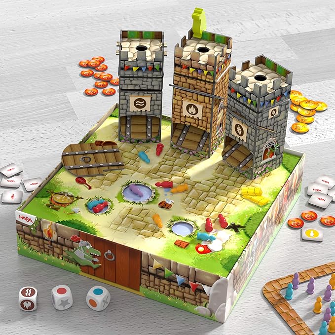 HABA Knuckling Knights: A New Twist on The HABA Games Classic, Strategy Board Games for Family Night and Fun Board Games for Knight & Castle Fans