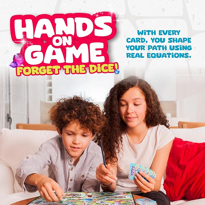 Number Park - Addition & Subtraction Math Games for Kids Ages 5-8 - Fun Educational Learning Game - Math Board Games for Kids - Learning Games for Kindergarten & Up - Math Game Learning Games Gift