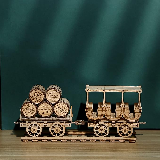 3D Wooden Puzzles Wine Truck Model Kits, Brainteaser and Puzzle for Christmas/Birthday,Gifts for Adults and Teens to Build Combination