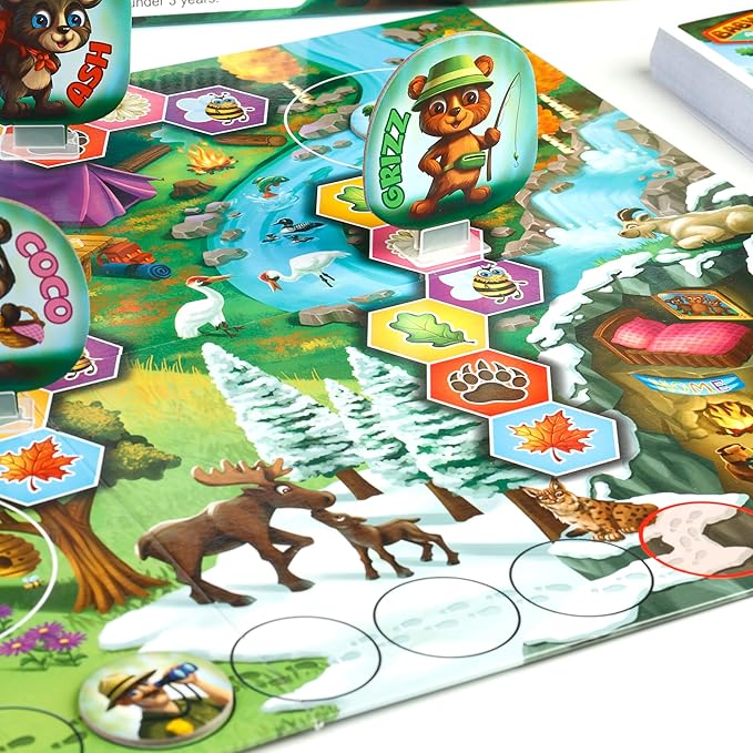 New! Jumping High Five Baby Bears Adventure Board Game! Kids Cooperative National Park Bear Game for Children Ages 4 and Up, Race Through The Forest to Collect Snacks and Learn New Skills