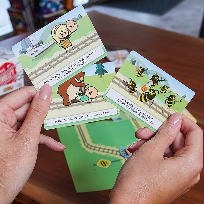 Skybound Trial by Trolley: an Adult Card Game of Moral Dilemmas and Murder | Party Game Games and Cyanide and Happiness | 3-13 Players, Ages 14 and Up