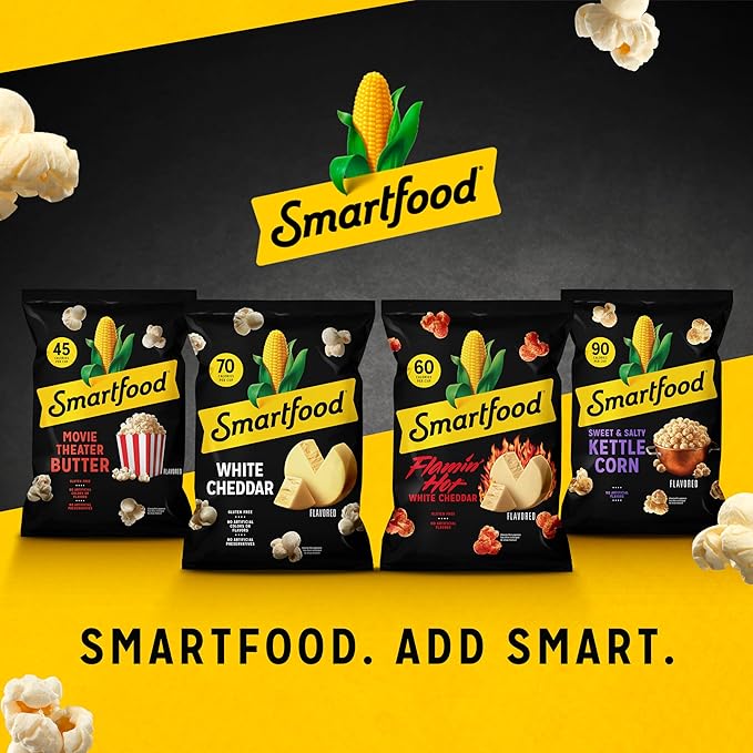 Smartfood Popcorn, Variety Pack, 0.5 Ounce (Pack of 40)