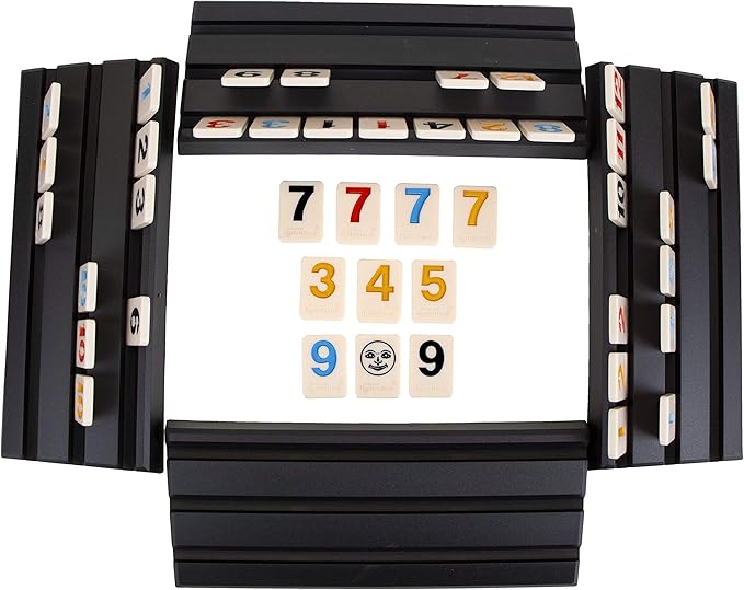 Pressman Rummikub Large Numbers Edition - The Original Rummy Tile Game Blue, 5"