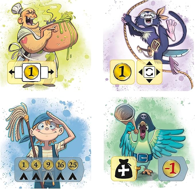 Captain Flip - Board Game, Play As a Pirate Captain, Recruit Crew, Collect Coins, Family-Friendly Pirate Theme, Ages 8+, 2-5 Players, 20 Min