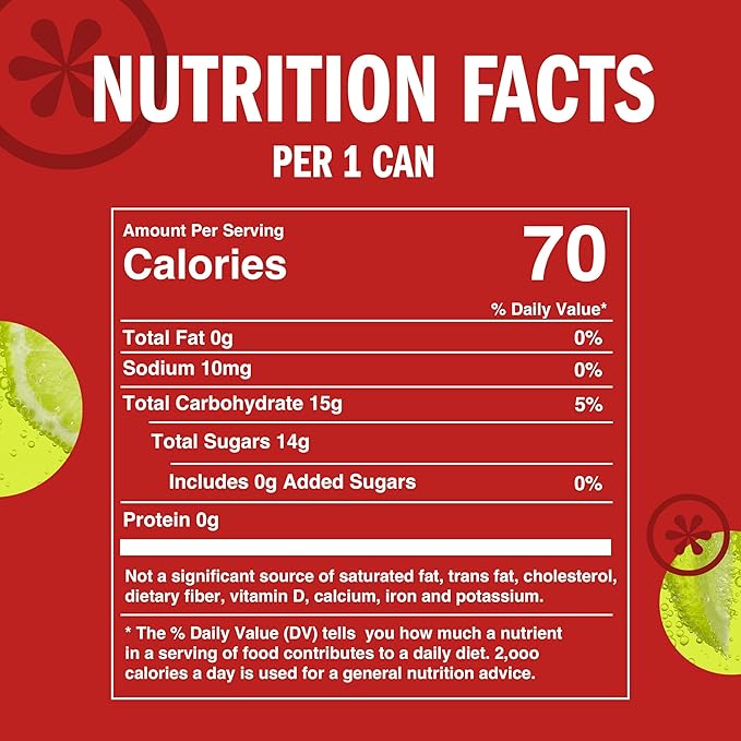 IZZE Sparkling Juice Beverage Blend, Cherry Lime, No Sugar Added, 8.4 FL OZ, 24 Cans
