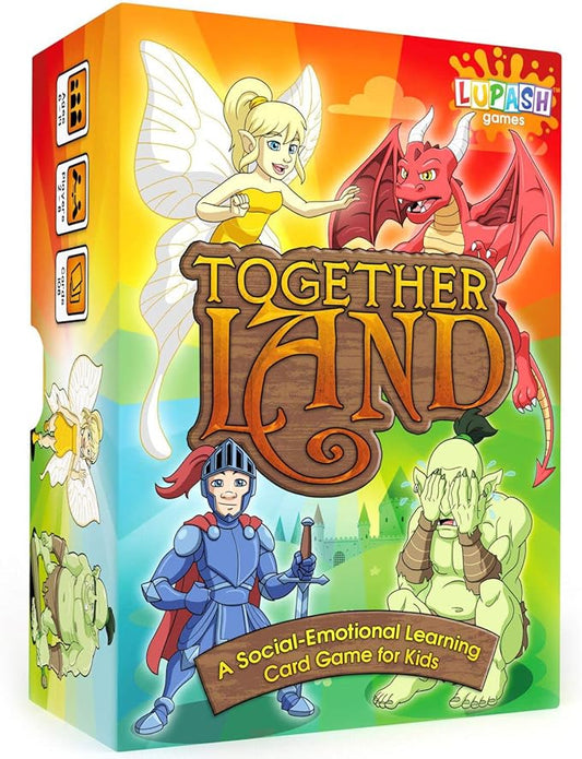 Together Land Therapy Game for Kids - Play Therapy Cards Develop Social Skills - Group Therapy Games for Teens Anger Management Toys - Counselors social skills activities for kids with Autism and ADHD