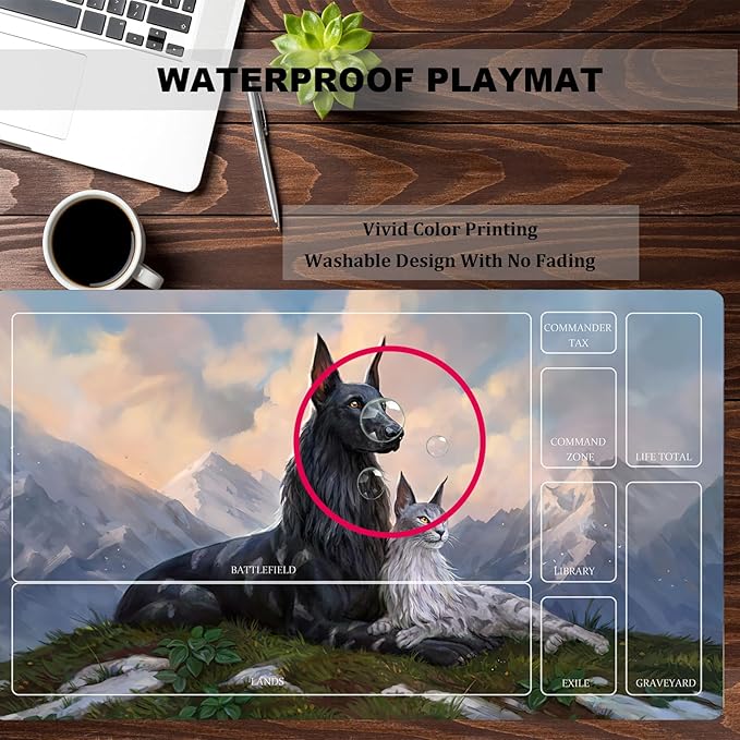 MTG Playmat Table Mats Size 60X35 cm Mousepad Compatible for MTG RPG CCG Trading Card Game Play mats Original Play Mat Art Designs & Accessories (16)