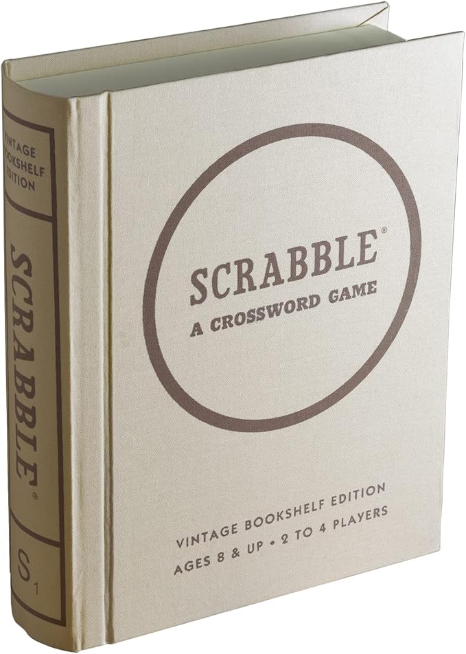 WS Game Company Scrabble Vintage Bookshelf Edition