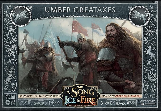 CMON A Song of Ice and Fire Tabletop Miniatures Game Umber Greataxes Unit Box (Multilingual Edition) - Strategy Game for Adults, Ages 14+, 2+ Players, 45-60 Minute Playtime, Made by CMON