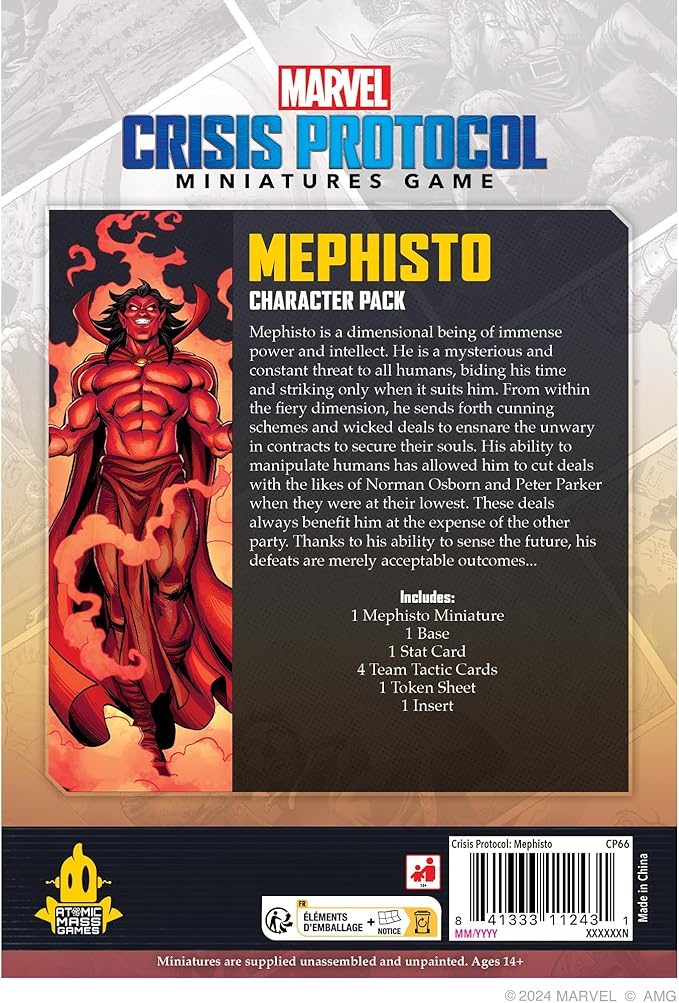 Marvel: Crisis Protocol Mephisto Character Pack - Manipulator of The Battlefield! Tabletop Superhero Game, Ages 14+, 2 Players, 90 Minute Playtime, Made