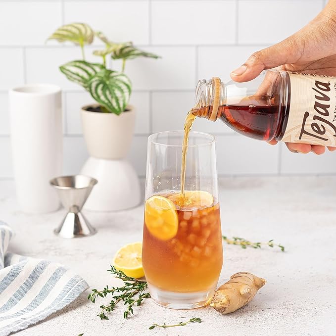 Tejava Lemon Black Iced Tea, 12 Pack, 16.9oz PET Bottles, Unsweetened, Non-GMO, Kosher, No Sugar or Sweeteners, No calories, No Preservatives, Brewed in Small Batches