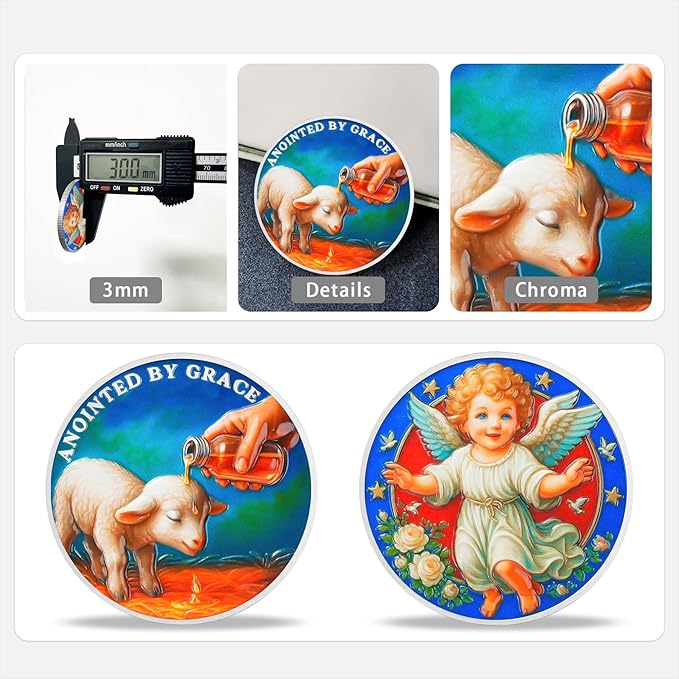 Anointed Lamb Religious Coin – Inspirational Bible Verse Medallion for Faith-Based Gifts, Spiritual Encouragement for Men & Women