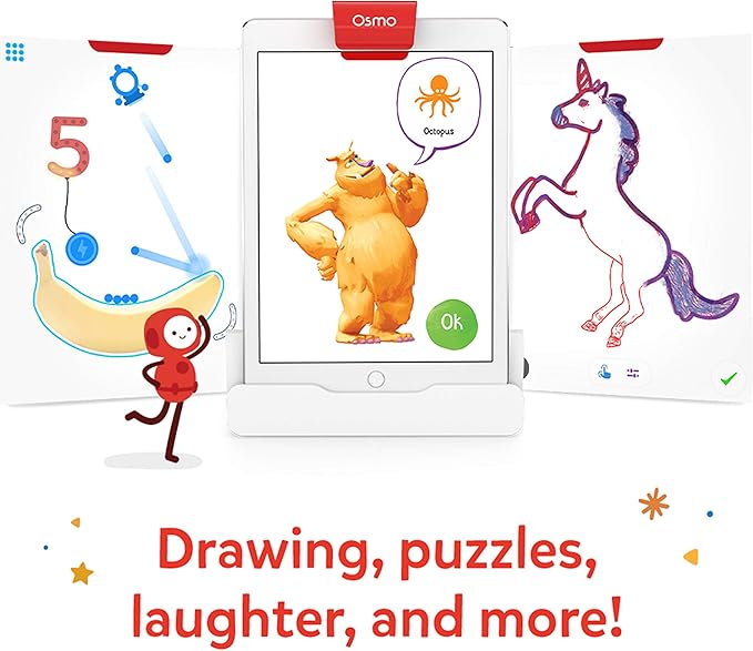 Osmo - Monster - Bring Real Life Drawings to Life - For iPhone, iPad or Fire Tablet - Educational Learning Games - STEM Toy Gifts for Kids - Ages 5 6 7 8 9 10 (Osmo Base Required - Amazon Exclusive)