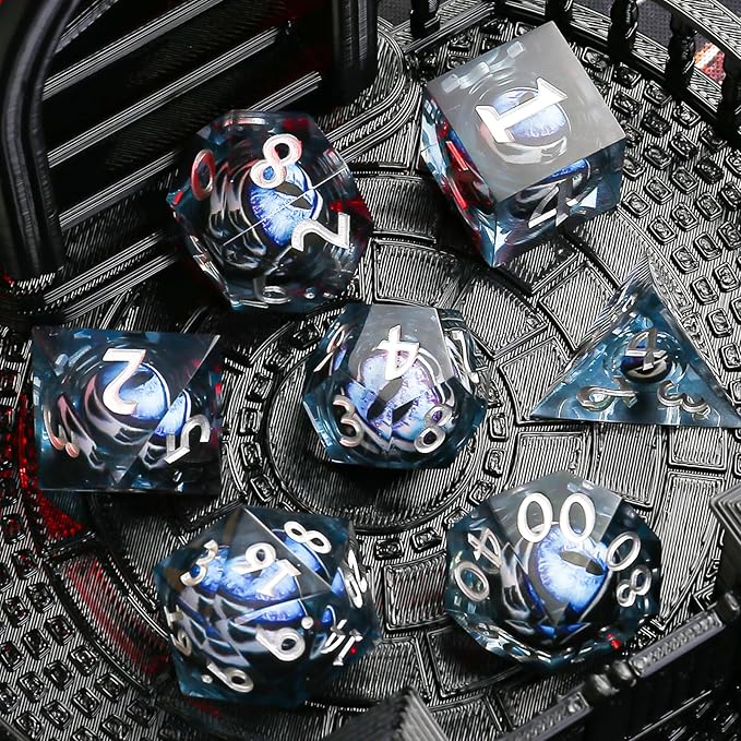 DND Dice Gift Set,Dragon Eye Dice Set,TTRPG D&D Dice Set Dungeons and Dragons Game Dice