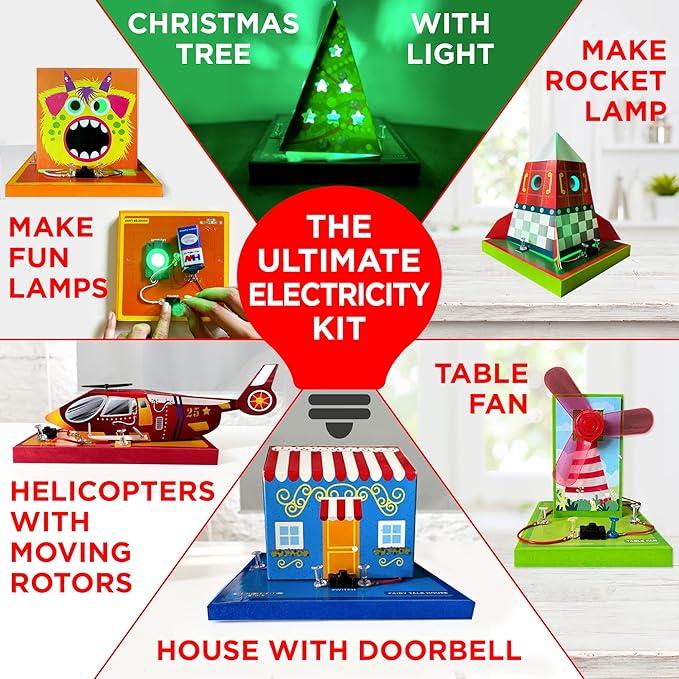 Doctor Jupiter Ultimate Science Gift Set of Science Kit, Electricity Kit for Kids Age 8-12 | Birthday Gifts for Boys & Girls of 8,9,10,11,12,13,14 Year Olds | STEM Learning & Education Toys