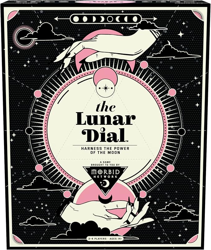 Morbid The Lunar Dial Game - Alter The Phases of The Moon Strategy Game Based on True Crime Podcast Morbid, 2-4 Players, Age 14 and Up