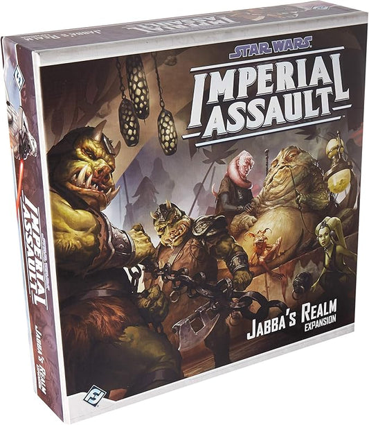 Star Wars Imperial Assault Board Game Jabba's Realm EXPANSION - Epic Sci-Fi Miniatures Strategy Game for Kids and Adults, Ages 14+, 1-5 Players, 1-2 Hour Playtime, Made by Fantasy Flight Games