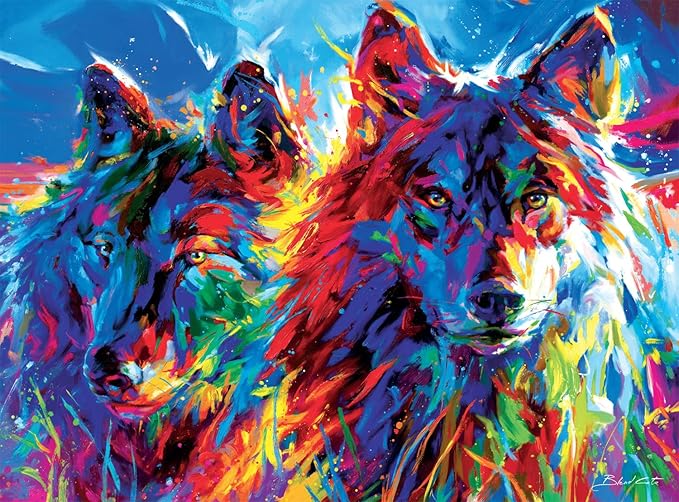 Buffalo Games - Blend COTA - Wolves True Love - 1000 Piece Jigsaw Puzzle for Adults - Challenging Puzzle Perfect for Game Nights - Finished Size is 26.75 x 19.75