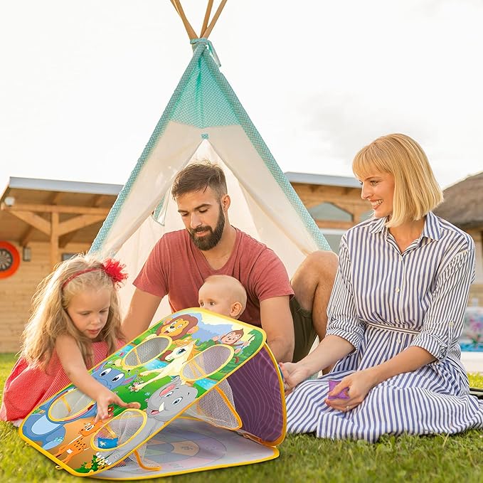 Bean Bag Toss Game for Kids - Cornhole Board Outdoor Toys for Toddlers -Party Activities Carnival Outside Yard Backyard Beach Lawn Games Toy for Kid Boys Girls Age 3 4 5 6 7 8 Year Old Birthday Gifts