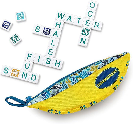 BANANAGRAMS Oceanic Edition Family Board Game, (u-3c-25447)