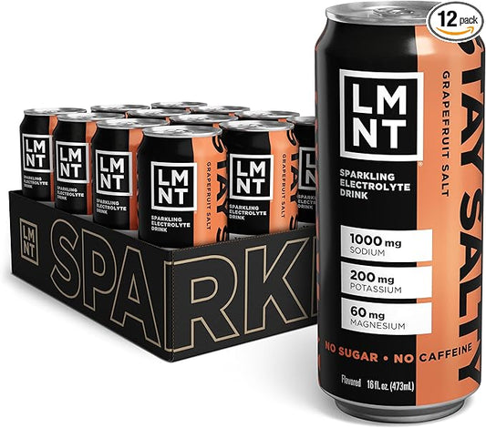 Drink LMNT Sparkling Electrolyte Drink - Grapefruit Salt | 12-Count