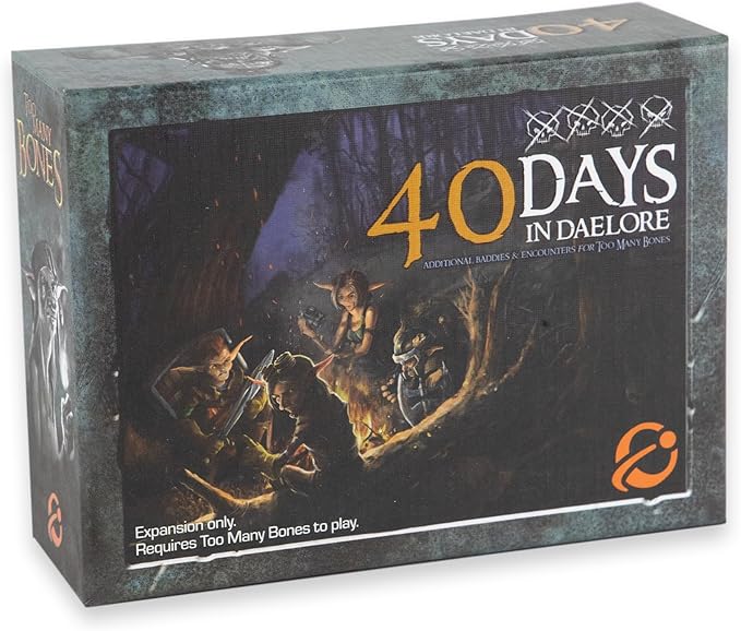 Chip Theory Games Too Many Bones: 40 Days in Daelore Dice-Builder Roleplaying Game Expansion Strategic Fantasy RPG Game Accessories for Ages 14 and Up, 1-4 Players