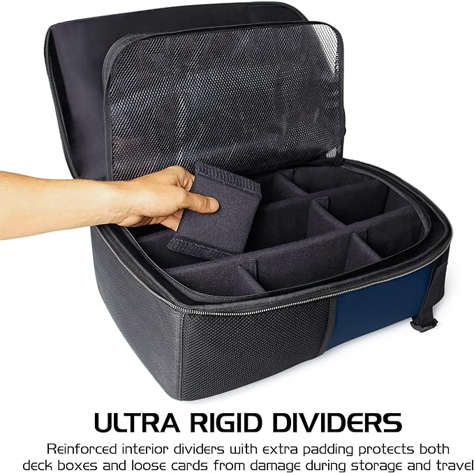 ENHANCE MTG Backpack TCG Card Storage - TCG Backpack for Deck Boxes, Sleeved Cards, Playmats, MTG Accessories