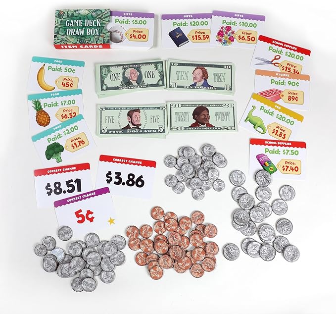 eeBoo: Making Change Game, Develops Math and Practical Money Skills, Educational Game That Allows for Skills to Form, Perfect for Ages 5 and up