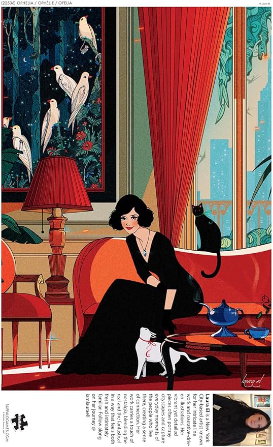 Buffalo Games - Laura El - Ophelia - Large Piece Jigsaw Puzzle for Adults - Challenging Puzzle Perfect for Game Nights - Finished Size is 21.25 x 15.00