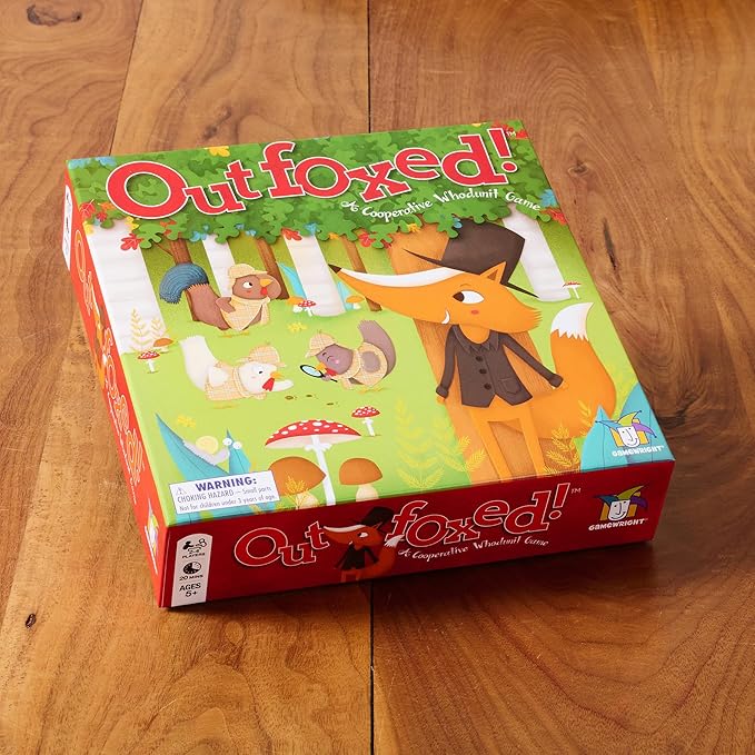 OUTFOXED, A CLASSIC WHO DUNNIT GAME FOR PRESCHOOLERS, 4 players