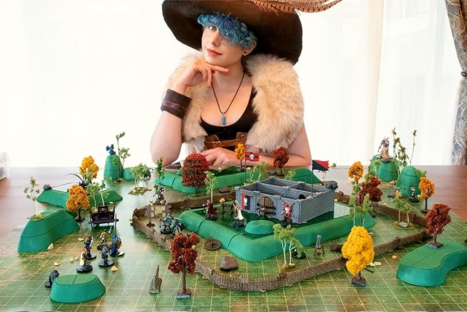 Chimera Terrain Set - Mini Dungeon Castle Cavern DND Terrain for Tabletop RPGs, Dungeons & Dragons, Pathfinder, War Gaming, and More! - by DCD (137+pcs, 7sqft)