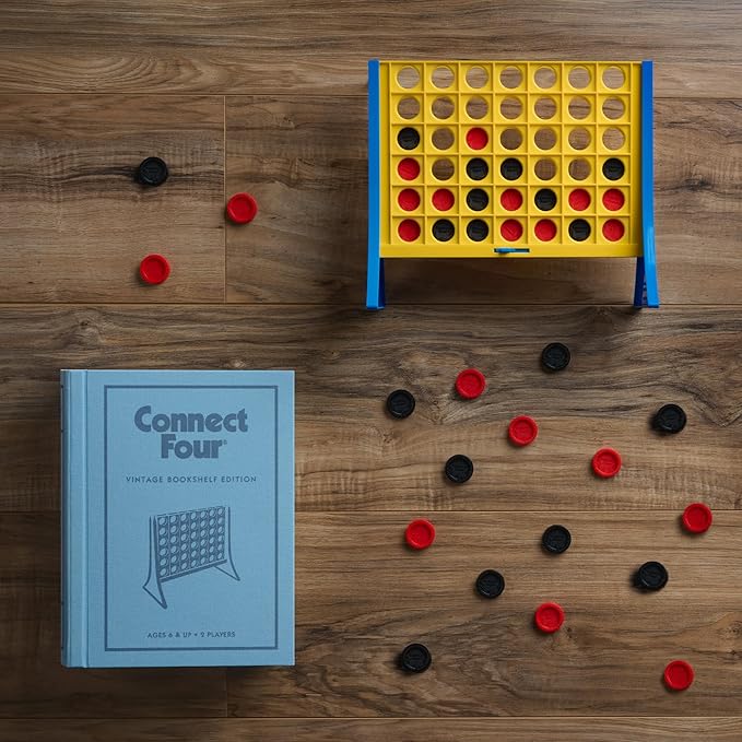 WS Game Company Connect Four Vintage Bookshelf Edition