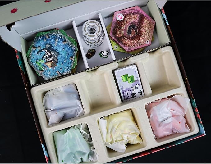 Takenoko Board Game - Bamboo Garden Strategy Game with Panda Miniatures, Fun Family Game for Kids & Adults, Ages 8+, 2-4 Players, 45 Minute Playtime, Made by Surfin' Meeple