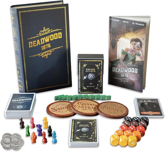 Facade Dark Cites Series Board Game of Strategy, Deceit, and Luck - Card Game for Teens Adults and Family - Deluxe Deadwood 1876