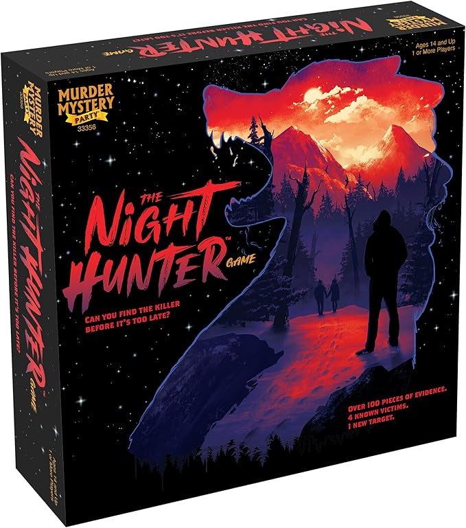 Murder Mystery Party | The Night Hunter, Can You Catch The Killer Before It's Too Late? Murder Mystery Party Game, for Ages 14+