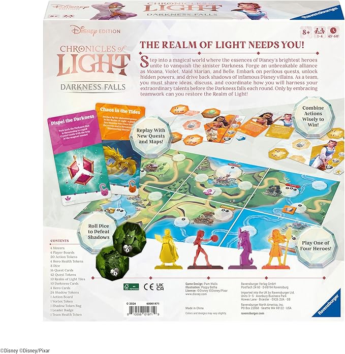 Ravensburger Chronicles of Light Darkness: Falls Disney Family Board Game for Ages 8 and Up