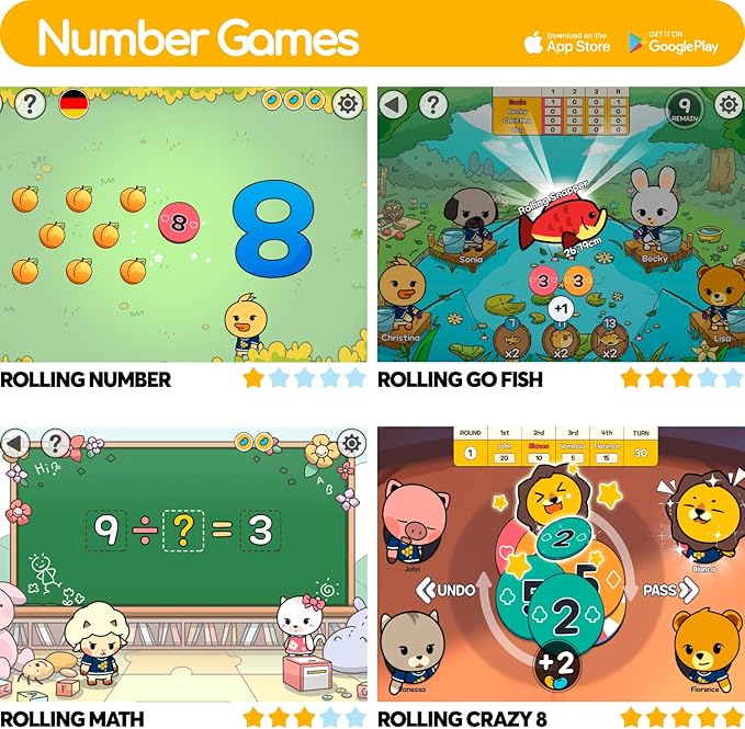 Interactive Edutainment Games for Family | App-Connected Learning Games | Physital Boardgame Console for Entire Family | Multilingual Edutainment Games (Family Pack)