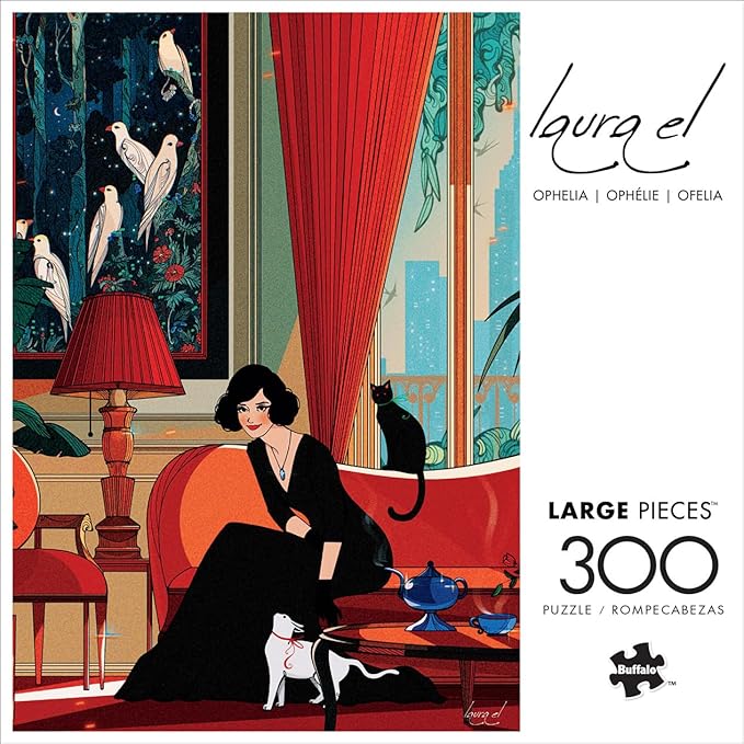 Buffalo Games - Laura El - Ophelia - Large Piece Jigsaw Puzzle for Adults - Challenging Puzzle Perfect for Game Nights - Finished Size is 21.25 x 15.00