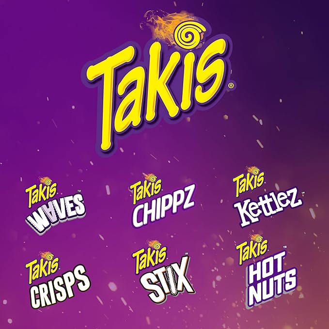 Takis Fuego Hot Nuts 12 pc / 3.2 oz Snack Size Box, Hot Chili Pepper & Lime Flavored Extreme Spicy Double-Crunch Peanuts
