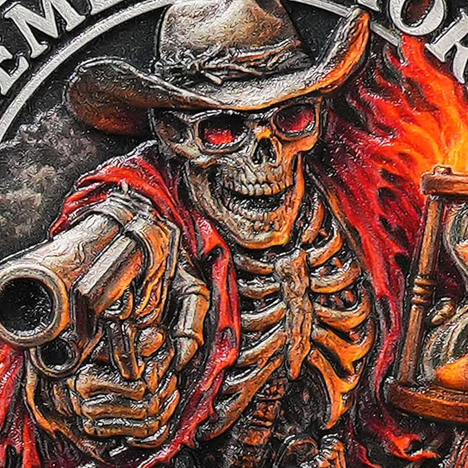 Memento Mori Coin Momento Mori Coin Skull Coin Stoic Gifts Memento Mori Calendar Living Memento Mori Amor Fati Coin (Musketeer Skull)