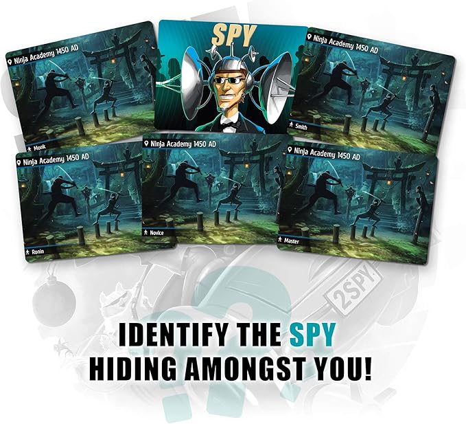Spyfall Time Travel - The Perfect Party Game - Go to the Past and Future to Find the Spy - For 2 to 8 Players - Board Games for Teens and Adults - Ages 13+