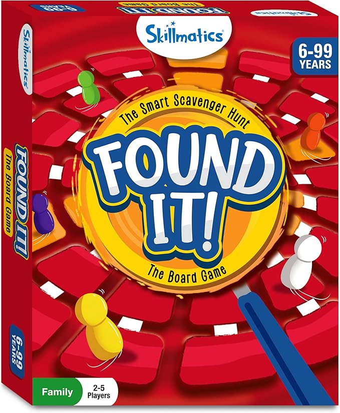 Skillmatics Board & Card Game - Found It, Scavenger Hunt for Kids, Adults, Families, Educational, Fun, Gifts for Ages 6, 7, 8, 9 and Up
