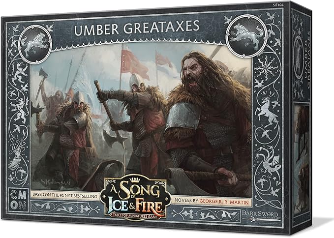 CMON A Song of Ice and Fire Tabletop Miniatures Game Umber Greataxes Unit Box (Multilingual Edition) - Strategy Game for Adults, Ages 14+, 2+ Players, 45-60 Minute Playtime, Made by CMON