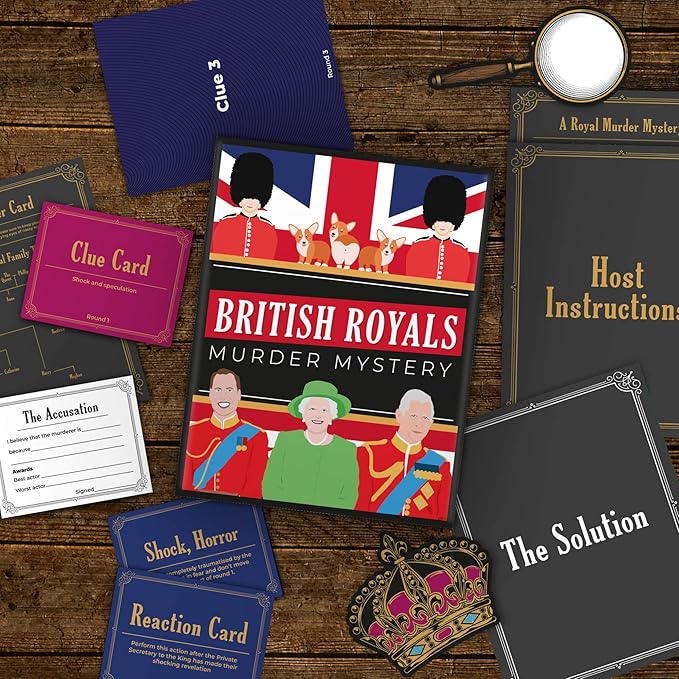 British Royals Murder Mystery Family Board Game