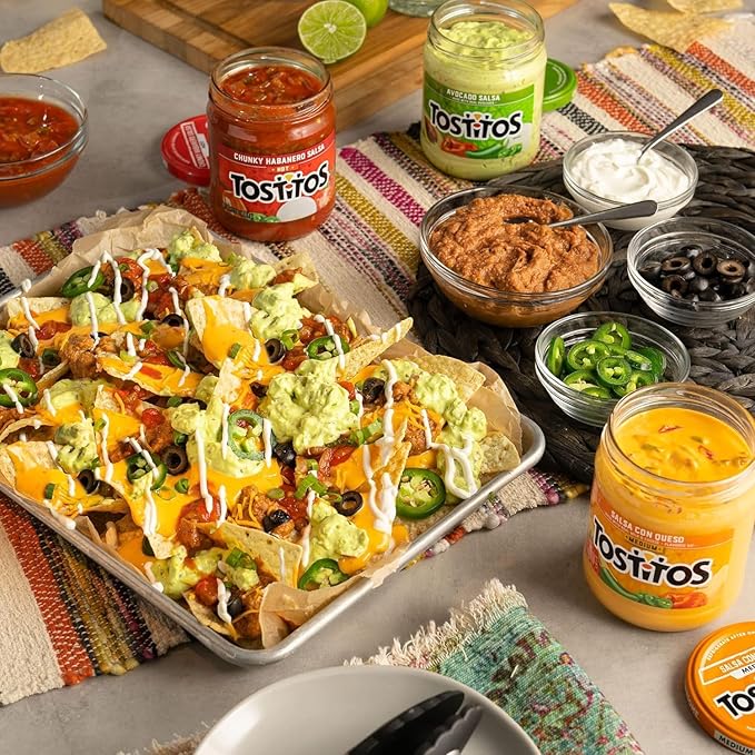 Tostitos Dips, Queso To Go Nacho Cheese Dip, Medium, 3.625 oz Cups (30 Pack)