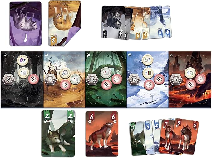 Lone Wolves - Trick-Taking Area Control Board Game, Head-to-Head Dueling Card Game, Ages 14+, 2 Players, 15+ Minutes