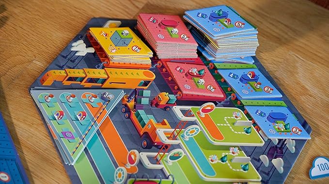 Mech A Dream Strategy Board Game with Robot Theme by Blue Orange Games - Family or Adult Strategy Board Game for 2 to 4 Players. Recommended for Ages 10 & Up.