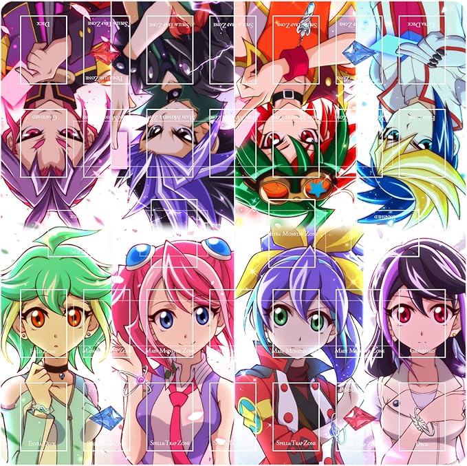 Card Rubber Mat - 2 Player, Square playmat for Gamer 60x60cm/23.6x23.6inch