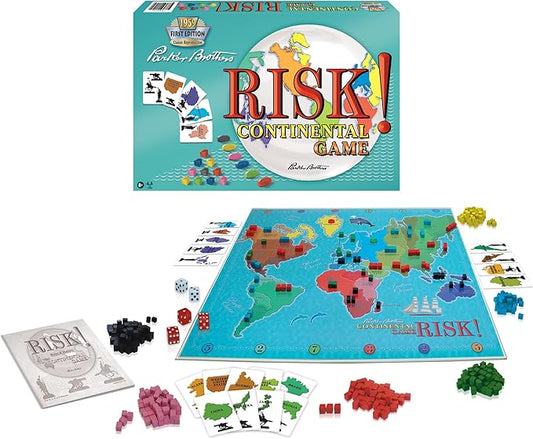 Risk 1959 The Classic Reproduction of Risk with Original Artwork and Components by Winning Moves Games USA, the World Domination and Strategy Battle Game for 2 to 6 Players, Ages 8+