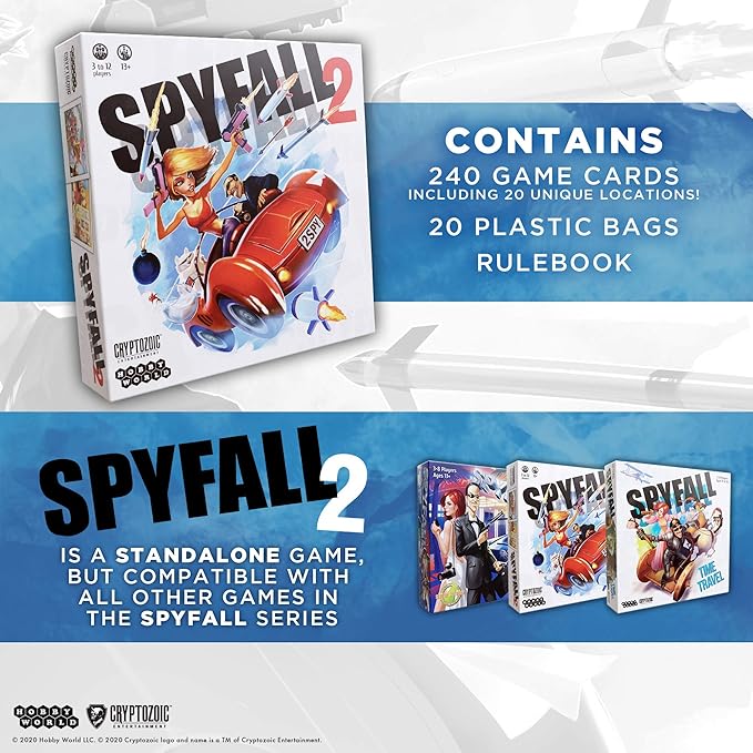 Spyfall 2 - The Perfect Party Game - Find the Spy Before Time Runs Out - Up to 3 to 12 Players - Board Games for Teens and Adults - Ages 13+